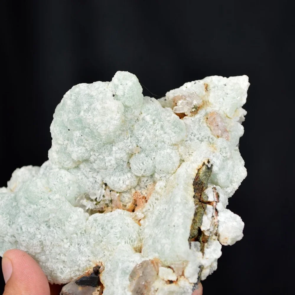 Prehnite With Babingtonite And Quartz Crystals - Image 3