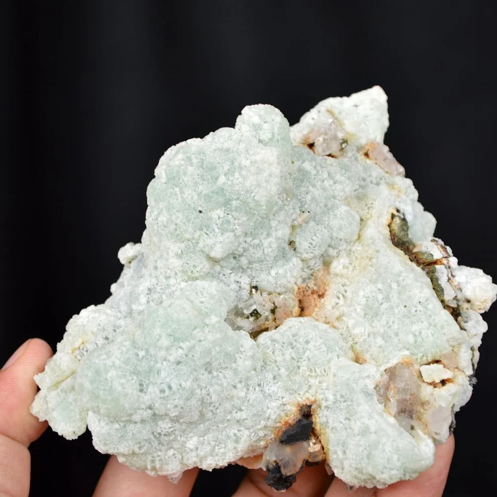 Prehnite With Babingtonite And Quartz Crystals - Image 5