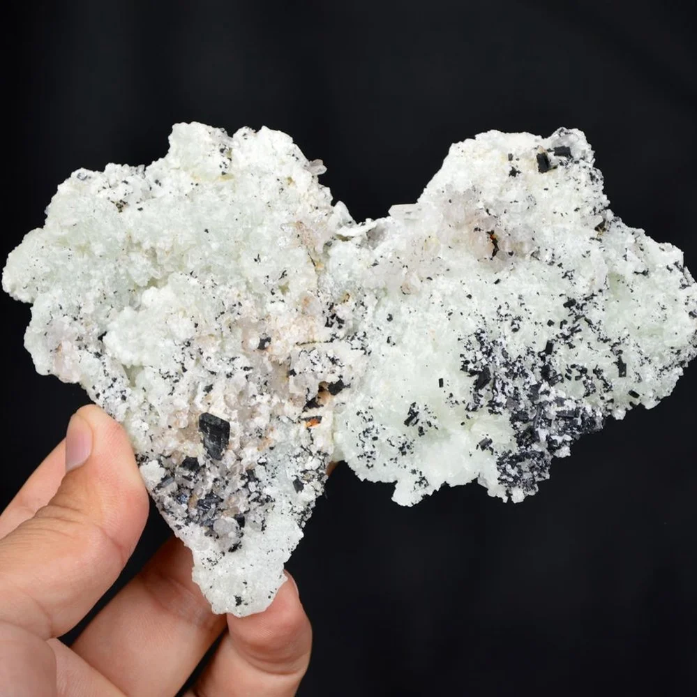 Prehnite With Babingtonite And Quartz Crystals - Image 2