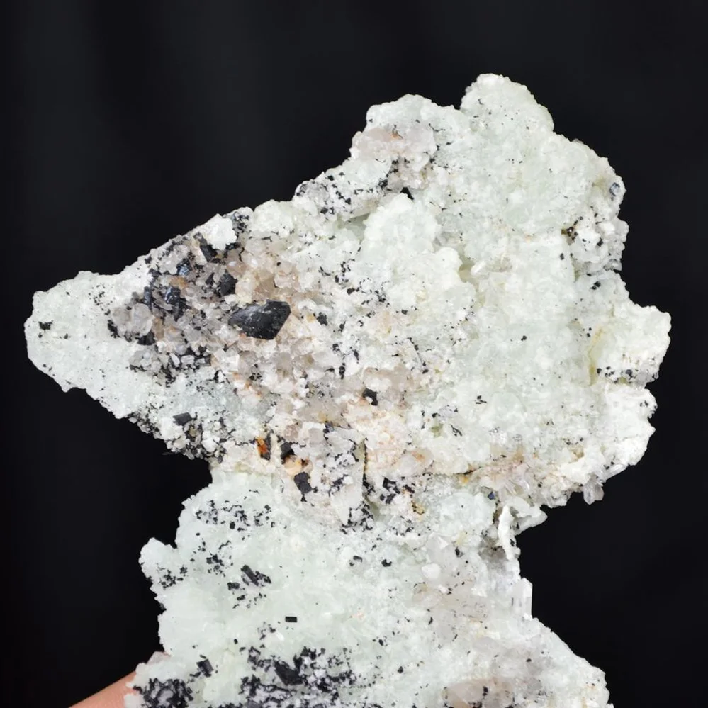 Prehnite With Babingtonite And Quartz Crystals - Image 4