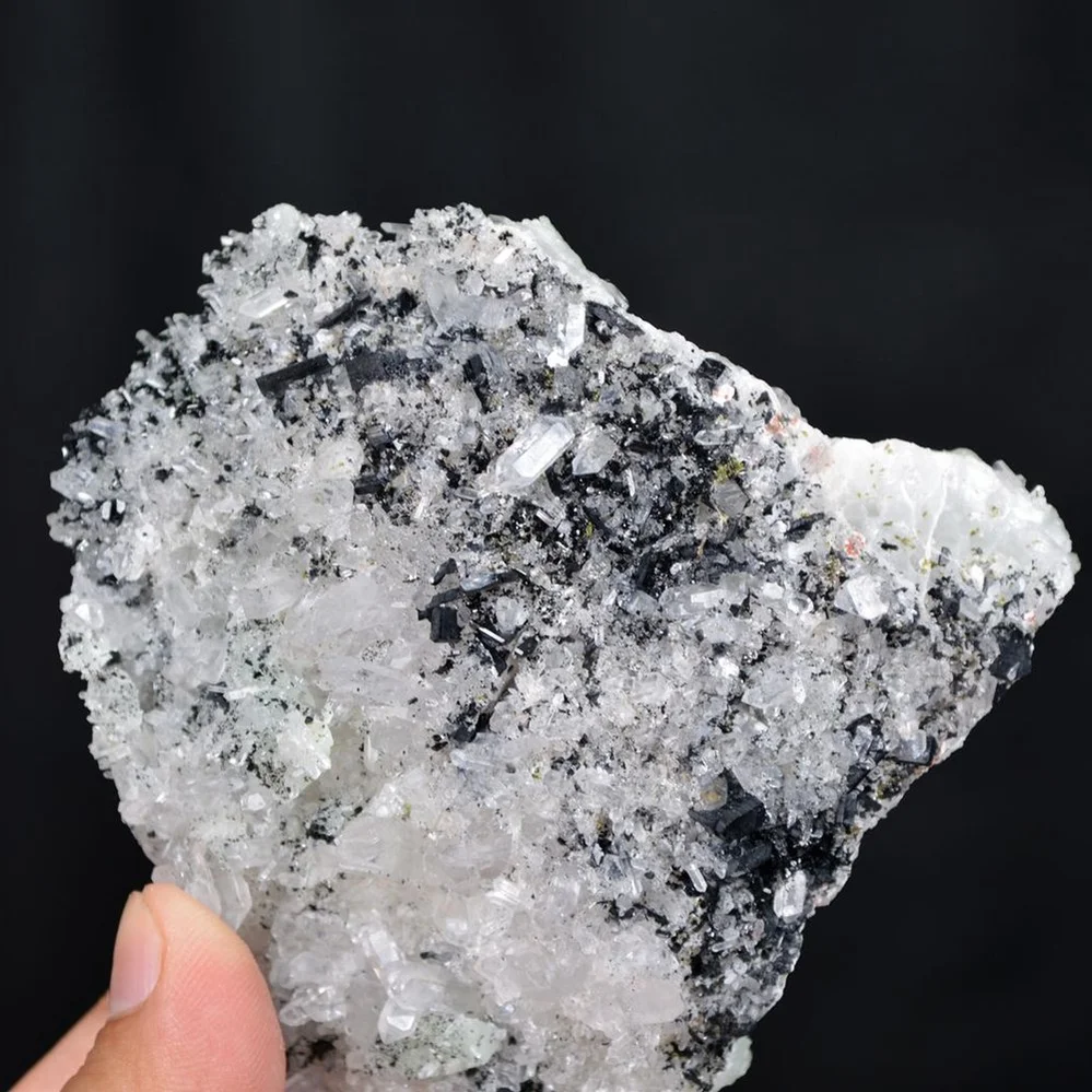 Prehnite With Babingtonite And Quartz Crystals - Image 4