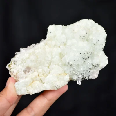 Prehnite With Babingtonite And Quartz Crystals