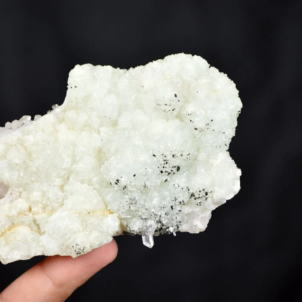 Prehnite With Babingtonite And Quartz Crystals - Image 2