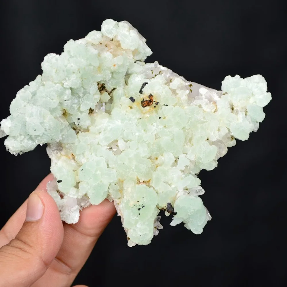 Prehnite With Babingtonite And Quartz Crystals - Image 2