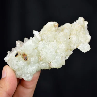 Prehnite With Babingtonite And Quartz Crystals