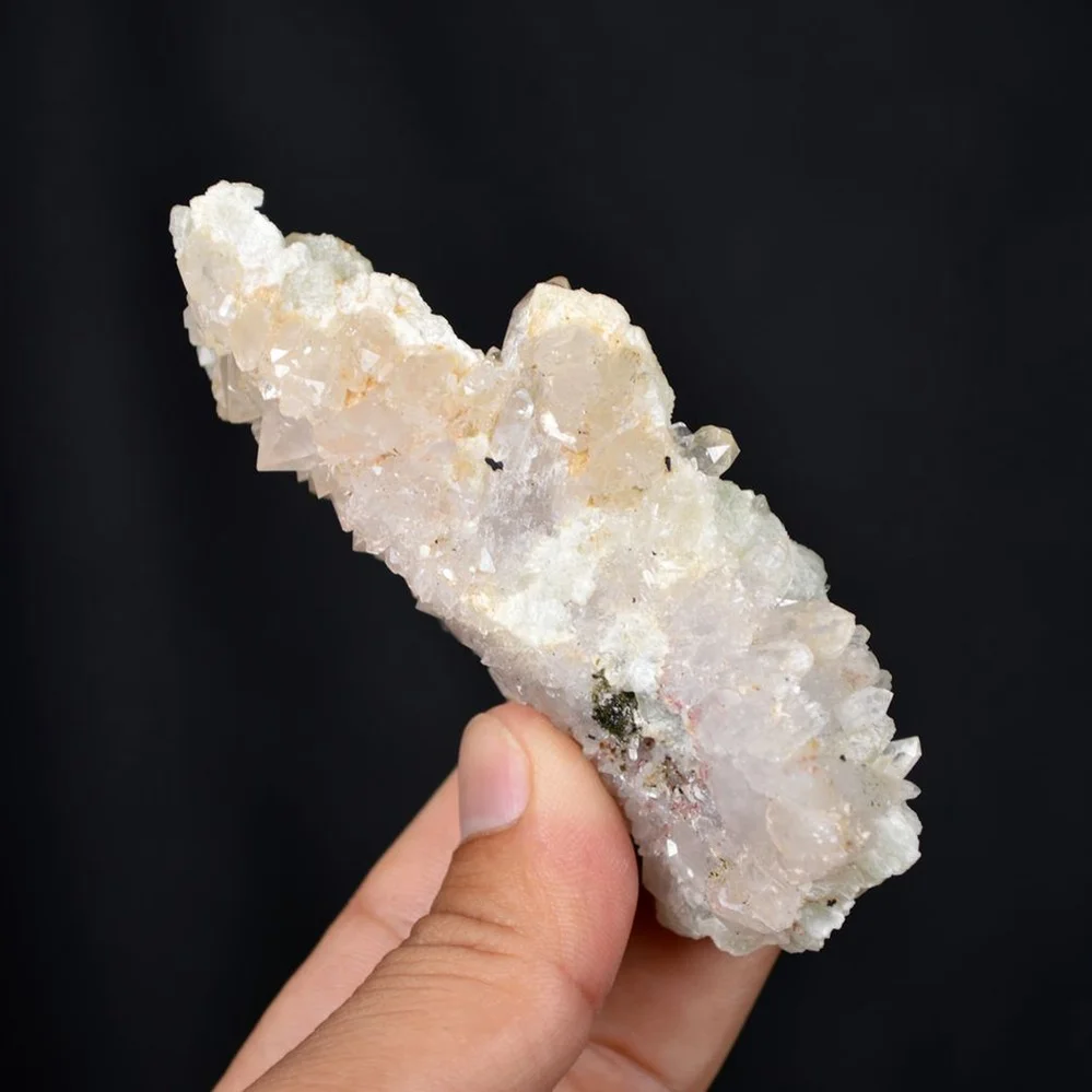 Prehnite With Babingtonite And Quartz Crystals - Image 4