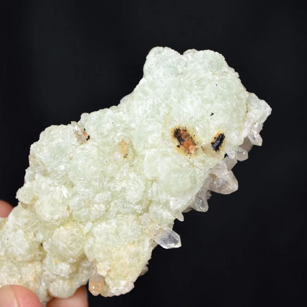Prehnite With Babingtonite And Quartz Crystals - Image 5