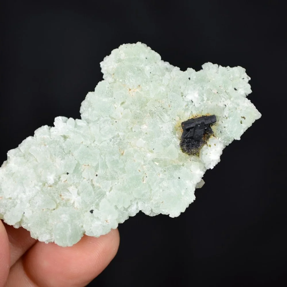 Prehnite With Babingtonite And Quartz Crystals - Image 4