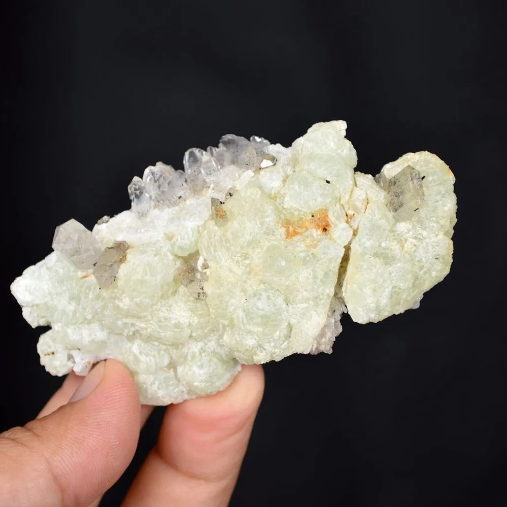 Prehnite With Babingtonite And Quartz Crystals - Image 2