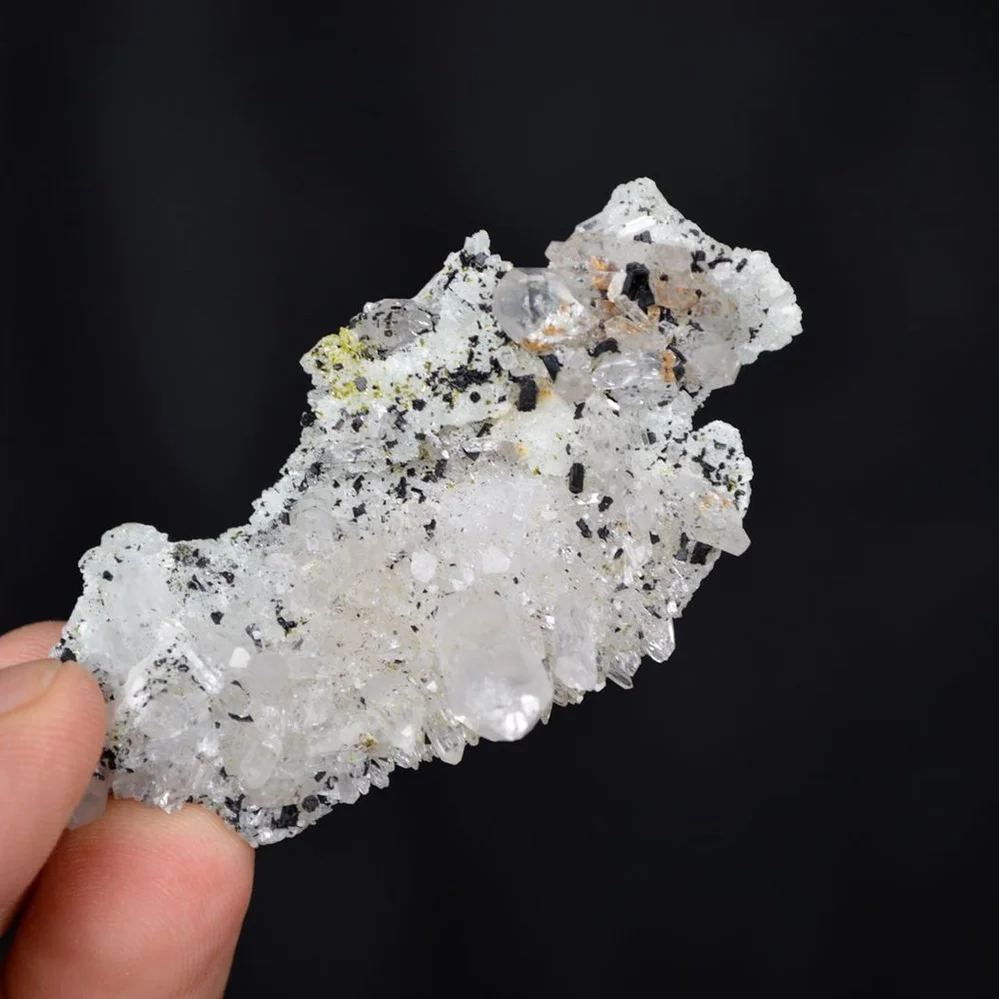 Prehnite With Babingtonite And Quartz Crystals - Image 5