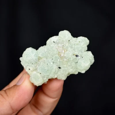 Prehnite With Babingtonite And Quartz Crystals