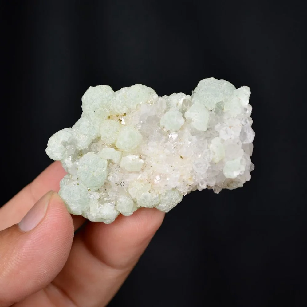 Prehnite With Babingtonite And Quartz Crystals - Image 2