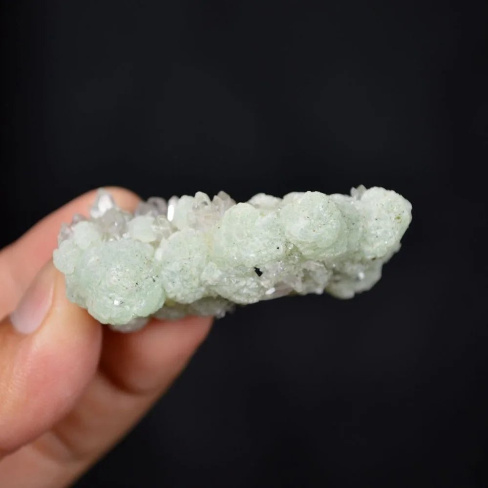 Prehnite With Babingtonite And Quartz Crystals - Image 5