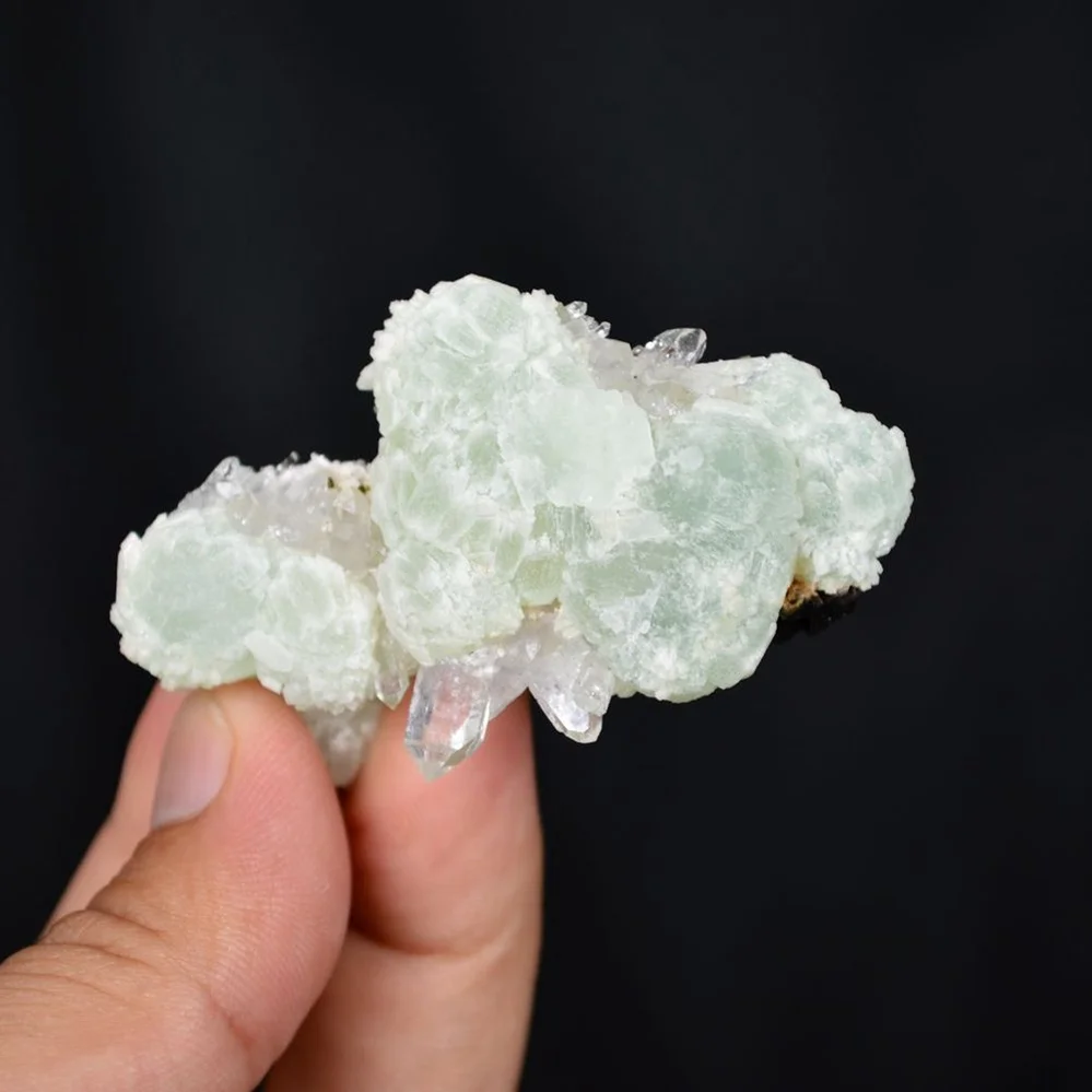 Prehnite With Babingtonite And Quartz Crystals - Image 2