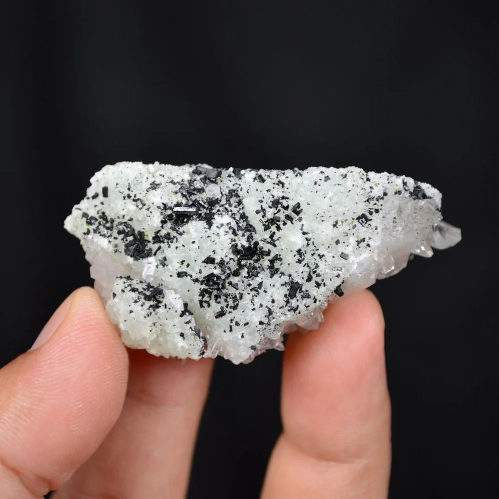 Prehnite With Babingtonite And Quartz Crystals - Image 5