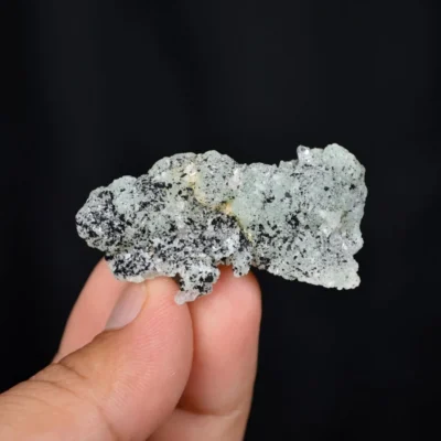 Prehnite With Babingtonite And Quartz Crystals