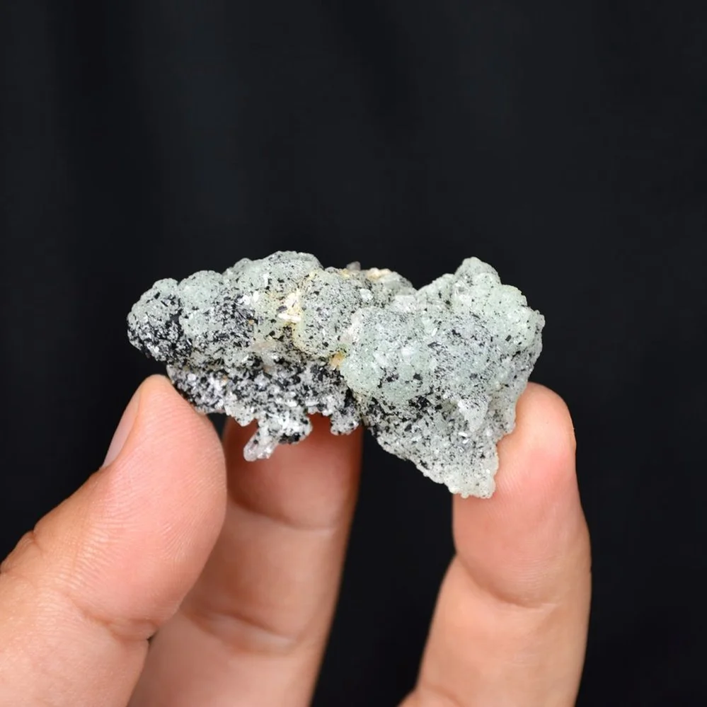 Prehnite With Babingtonite And Quartz Crystals - Image 3