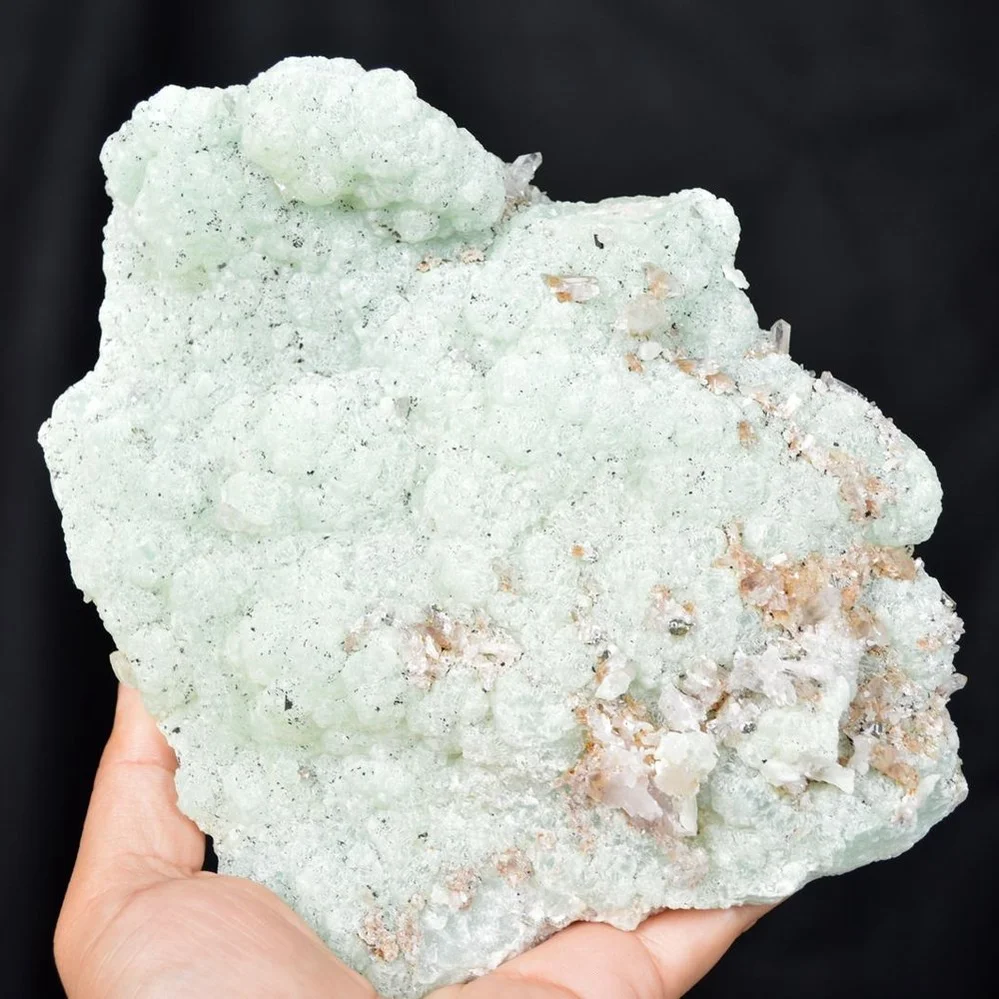 Prehnite With Babingtonite And Quartz Crystals - Image 5