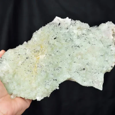 Prehnite With Babingtonite And Quartz Crystals