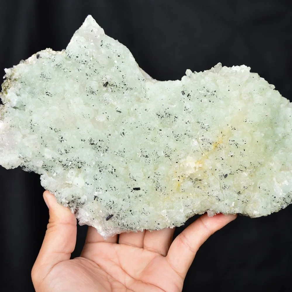 Prehnite With Babingtonite And Quartz Crystals - Image 2