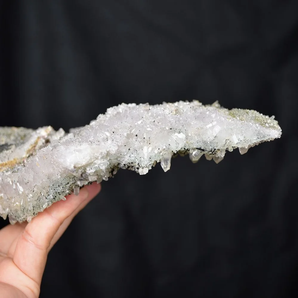 Prehnite With Babingtonite And Quartz Crystals - Image 5