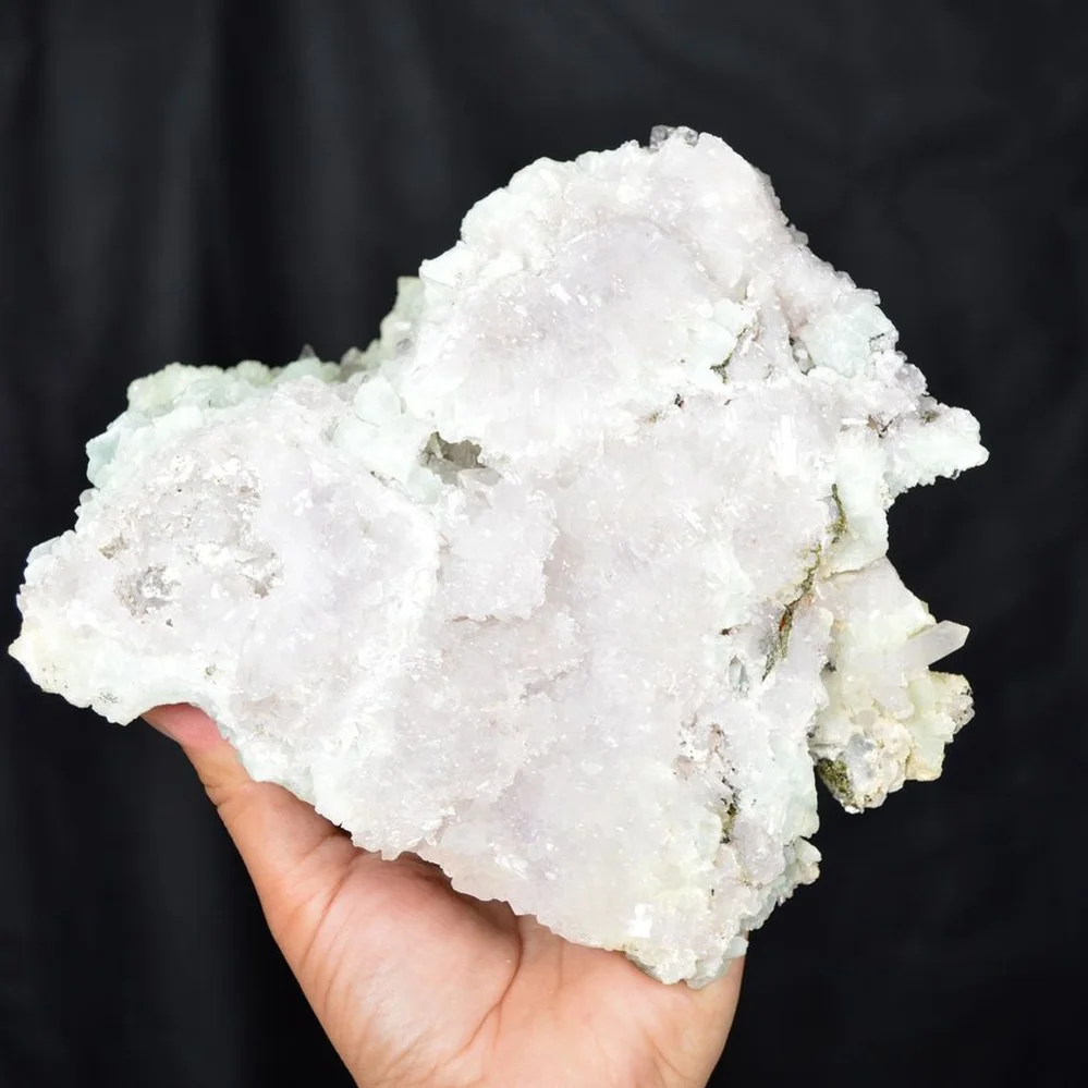 Prehnite With Babingtonite And Quartz Crystals - Image 5