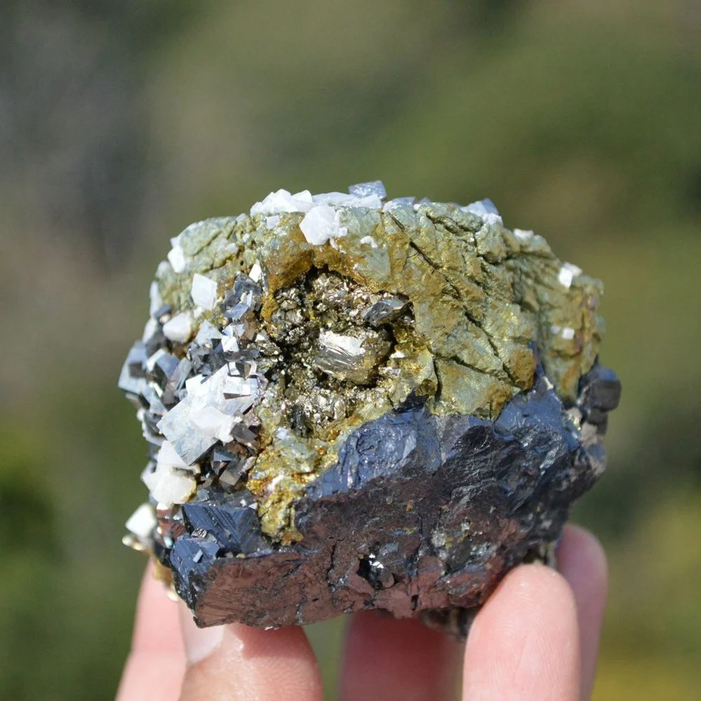 Marmatite With Chalcopyrite, Dolomite, Arsenopyrite, Pyrite Crystals - Image 5