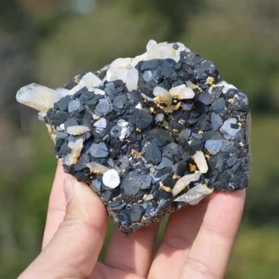 Marmatite With Quartz Crystals