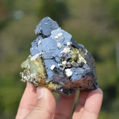 Marmatite With Chalcopyrite, Dolomite, Arsenopyrite, Pyrite Crystals