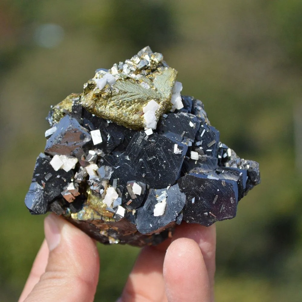 Marmatite With Chalcopyrite, Dolomite, Arsenopyrite, Pyrite Crystals - Image 2