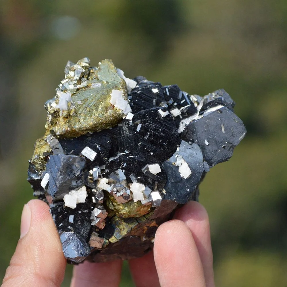 Marmatite With Chalcopyrite, Dolomite, Arsenopyrite, Pyrite Crystals - Image 3