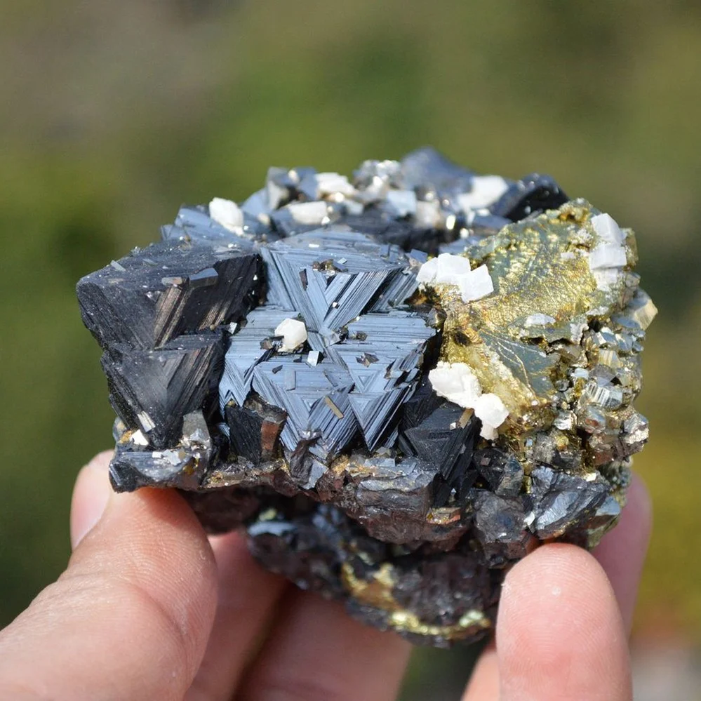 Marmatite With Chalcopyrite, Dolomite, Arsenopyrite, Pyrite Crystals - Image 4