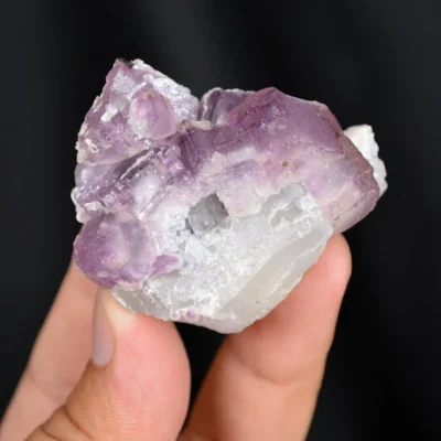 Fluorite With Quartz And Apatite Crystals