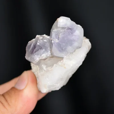 Fluorite With Quartz And Calcite Crystals