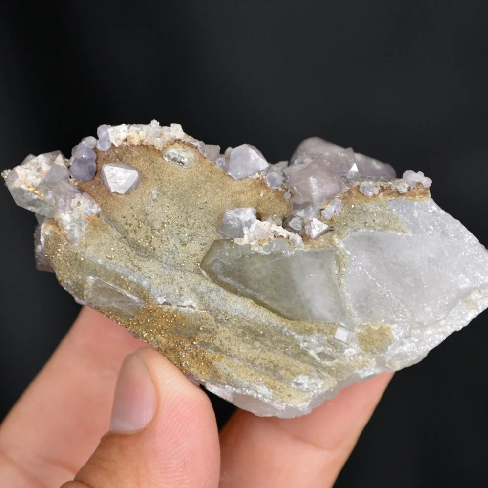 Scheelite With Quartz And Pyrite Crystals - Image 3