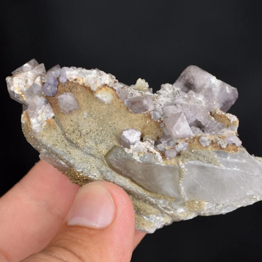 Scheelite With Quartz And Pyrite Crystals - Image 5