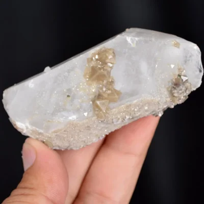 Scheelite With Quartz Crystals
