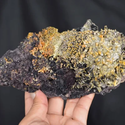 Rare Shape Mimetite With Hematite Crystals