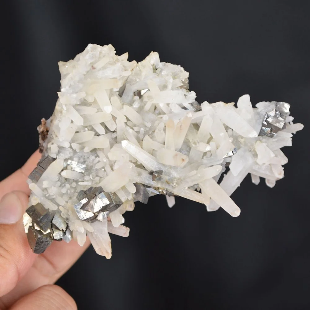 Quartz With Arsenopyrite Crystals