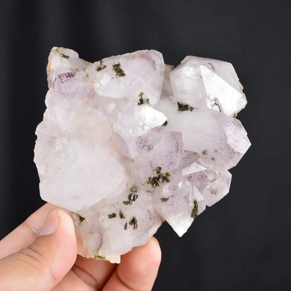 Red Phantom Quartz With Epidote Crystals - Image 2