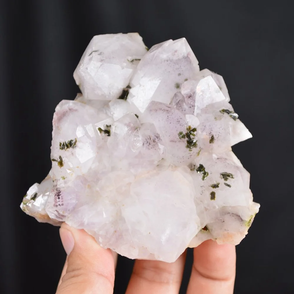 Red Phantom Quartz With Epidote Crystals - Image 3