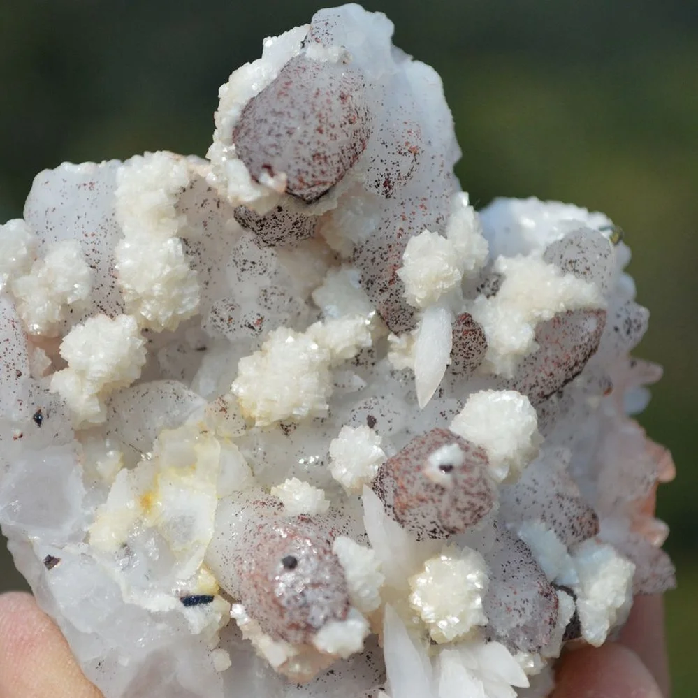 Red Quartz With Pyrite, Dolomite, Calcite Crystals - Image 5