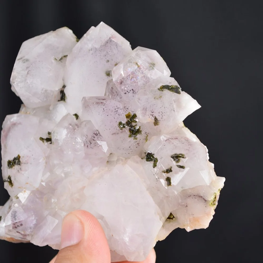 Red Phantom Quartz With Epidote Crystals - Image 4