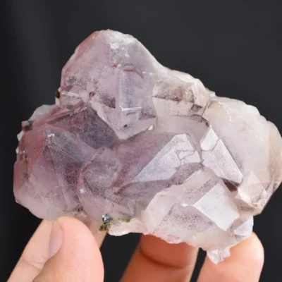 Red Phantom Quartz With Epidote Crystals