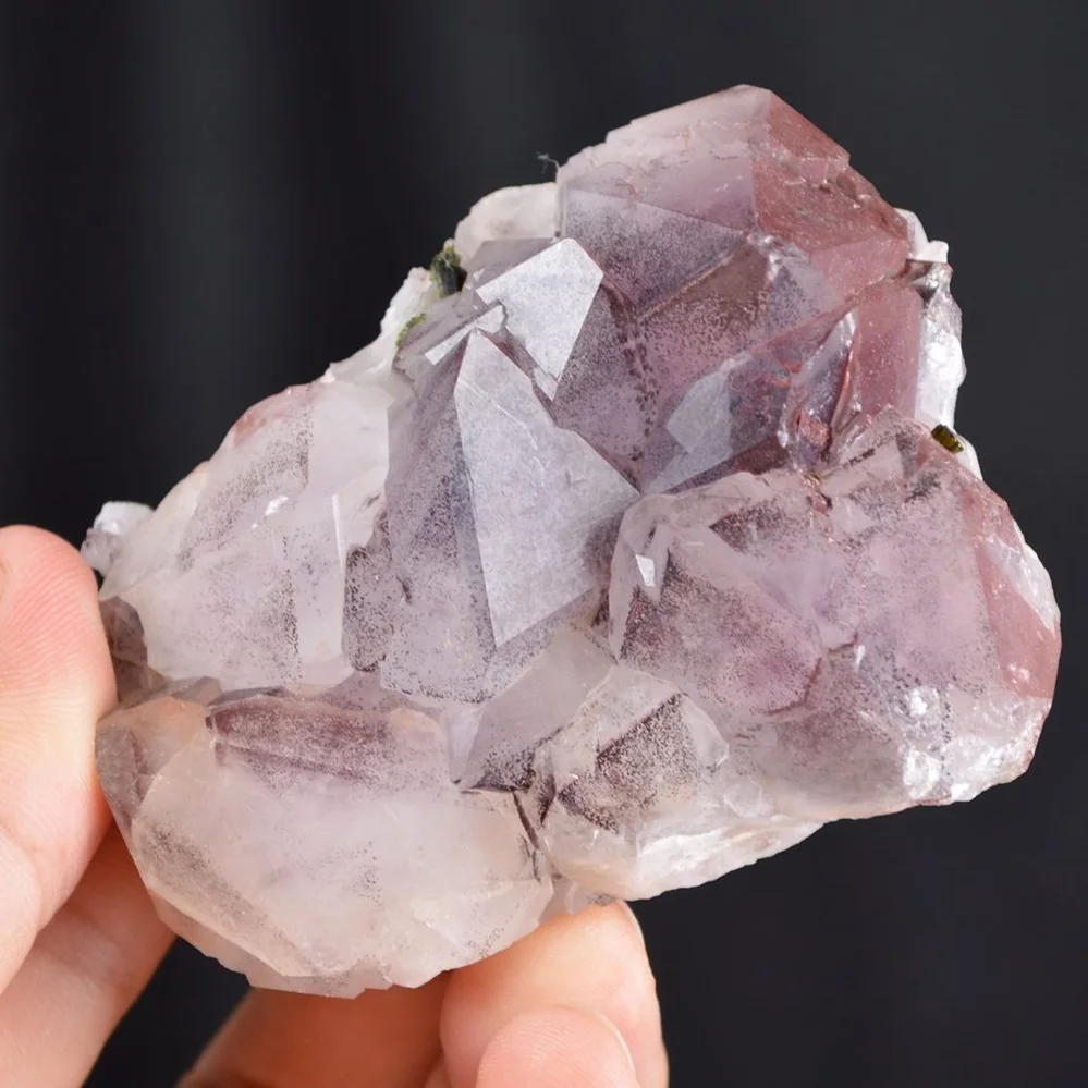 Red Phantom Quartz With Epidote Crystals - Image 3