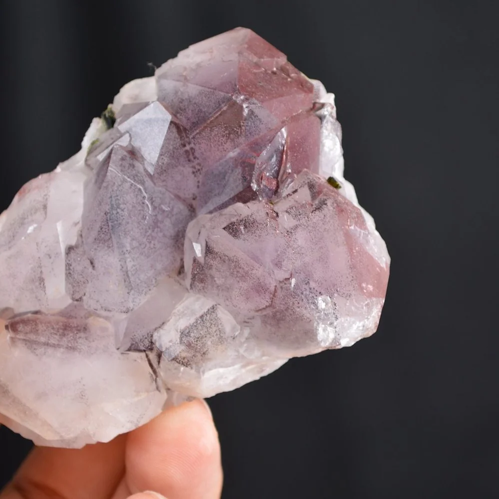 Red Phantom Quartz With Epidote Crystals - Image 4