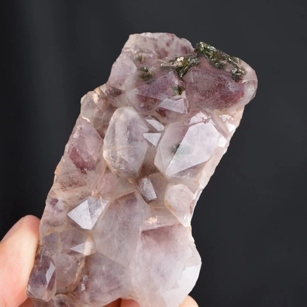 Red Phantom Quartz With Epidote Crystals - Image 4