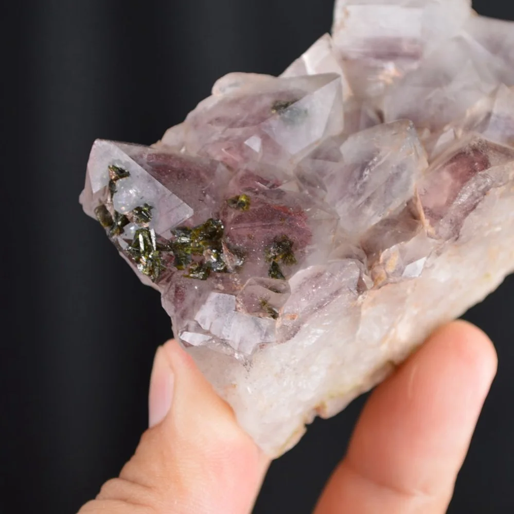 Red Phantom Quartz With Epidote Crystals - Image 5