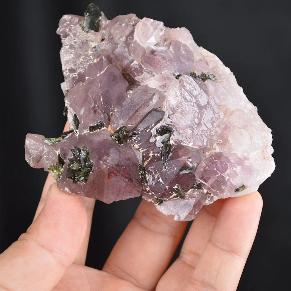 Red Phantom Quartz With Epidote Crystals - Image 2