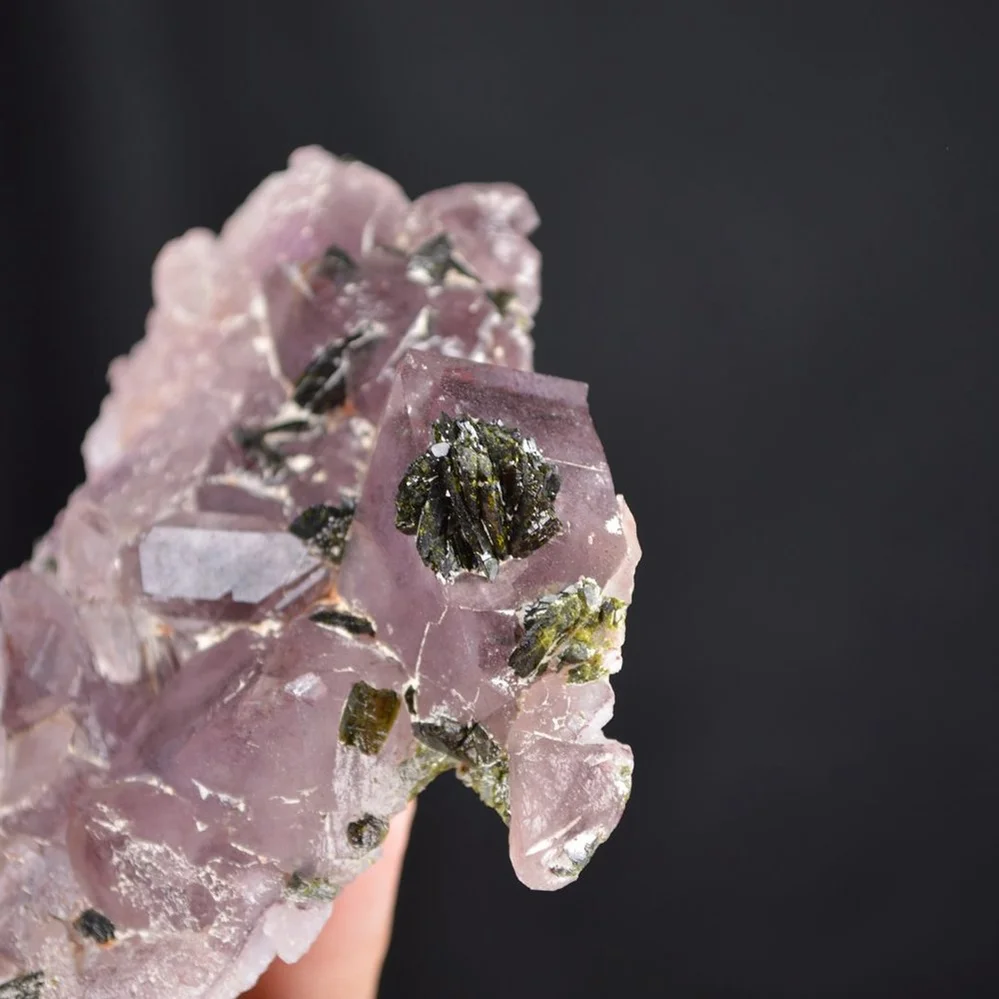 Red Phantom Quartz With Epidote Crystals - Image 4